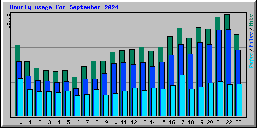 Hourly usage for September 2024