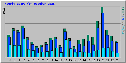 Hourly usage for October 2026